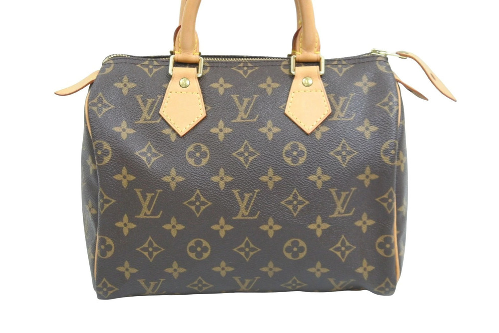 Louis Vuitton Speedy Bag Handbag Monogram Boston Brown